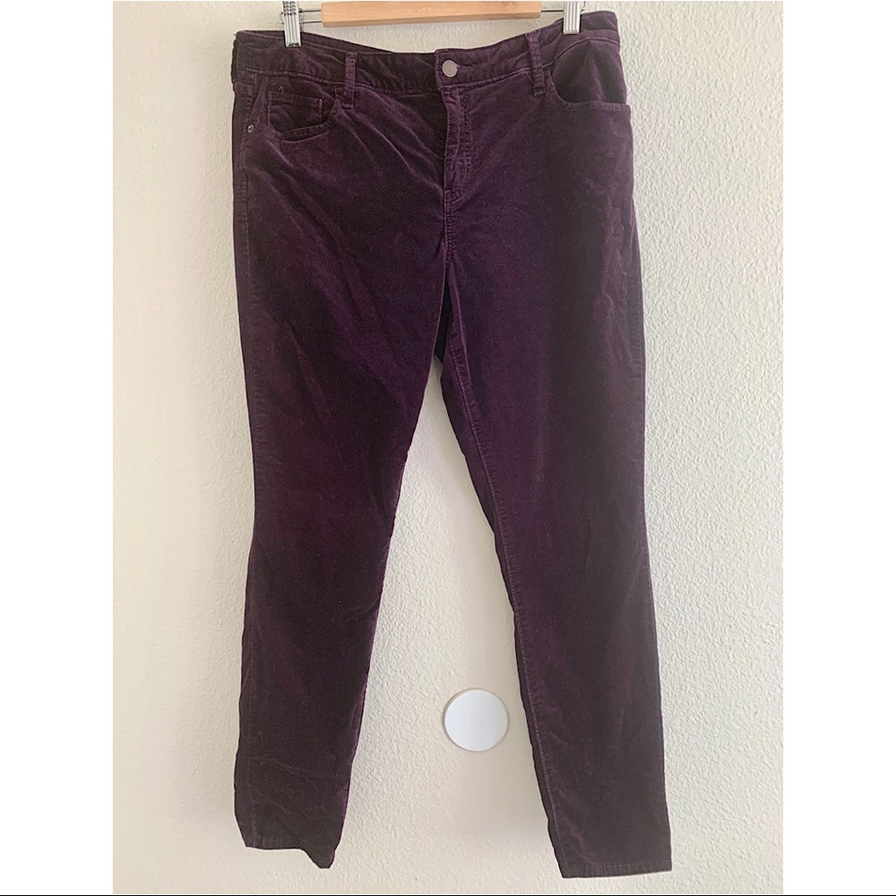 Old Navy Purple Velvet Rockstar Skinny Pants